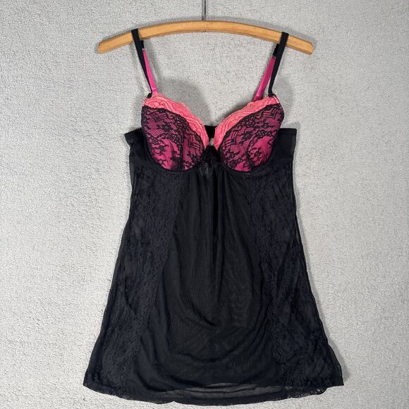 Fredrick’s Of Hollywood Women’s Size M Camisole Sheer Lingerie Chemise Babydoll - Picture 1 of 13